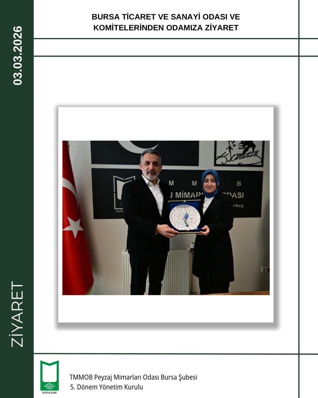 BURSA TİCARET VE SANAYİ ODASI VE KOMİTELERİNDEN ODAMIZA ZİYARET