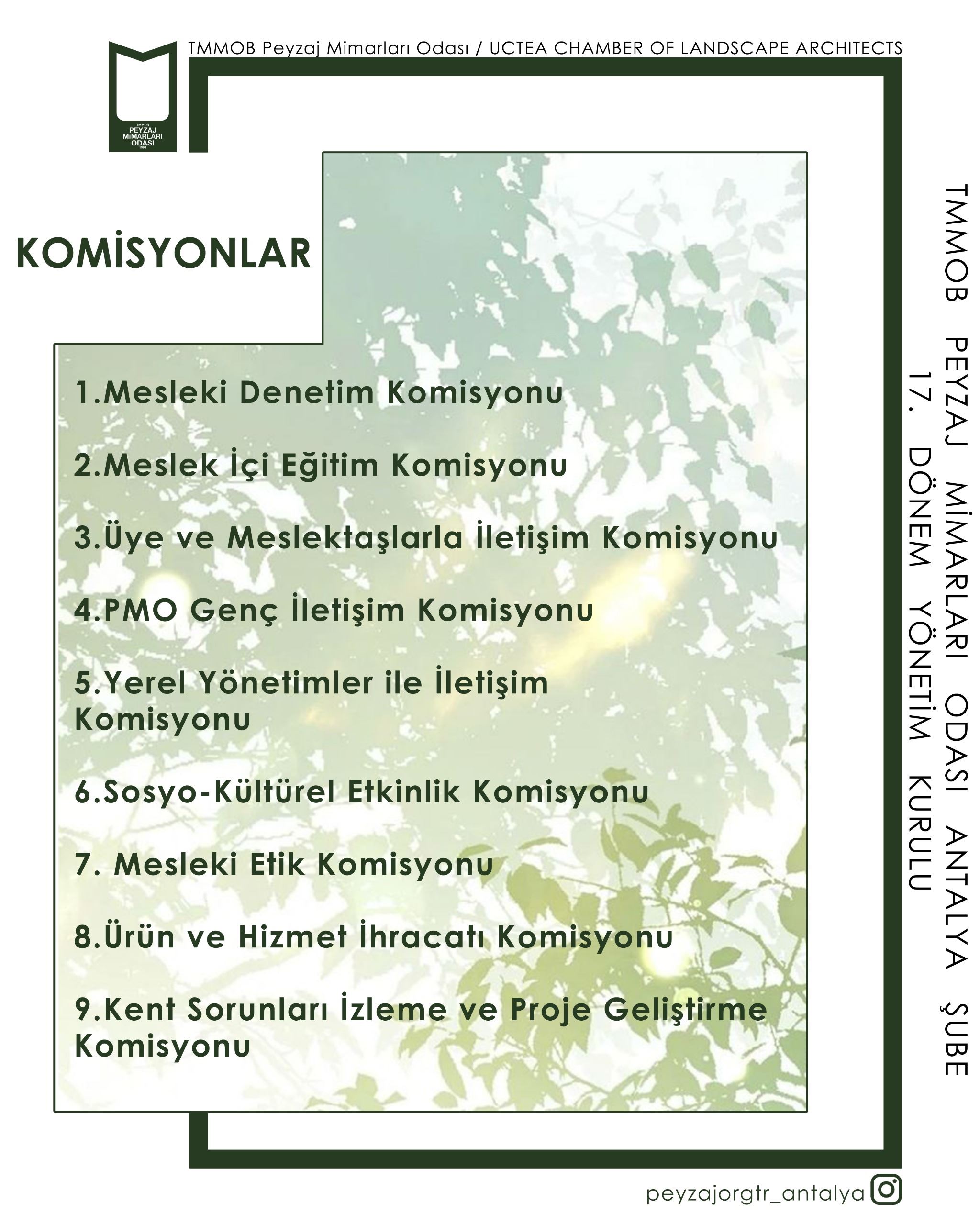 DUYURU | KOMİSYON ÇALIŞMALARINA DAVET HK.