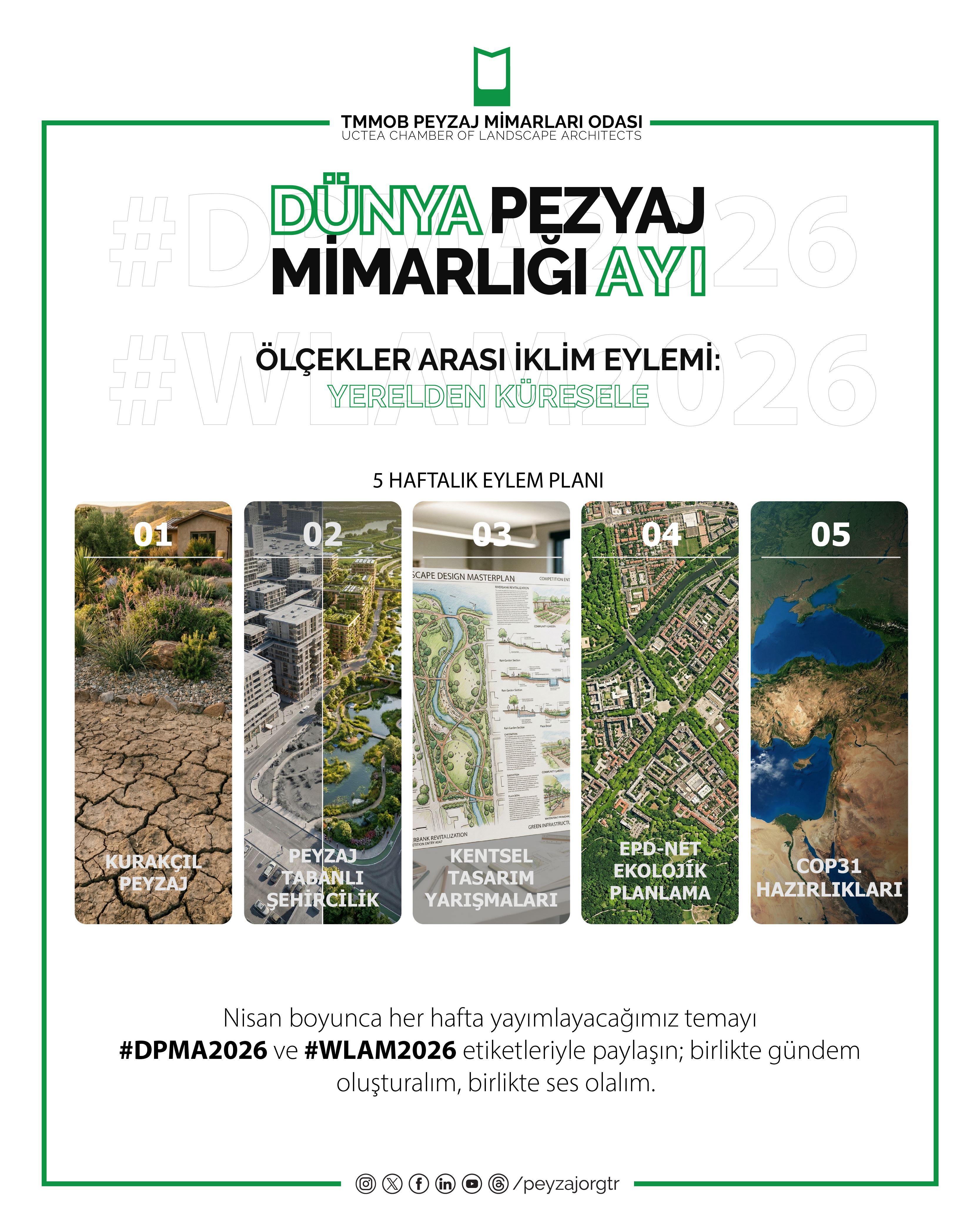 DÜNYA PEYZAJ MİMARLIĞI AYI | ÖLÇEKLER ARASI İKLİM EYLEMİ: YERELDEN KÜRESELE