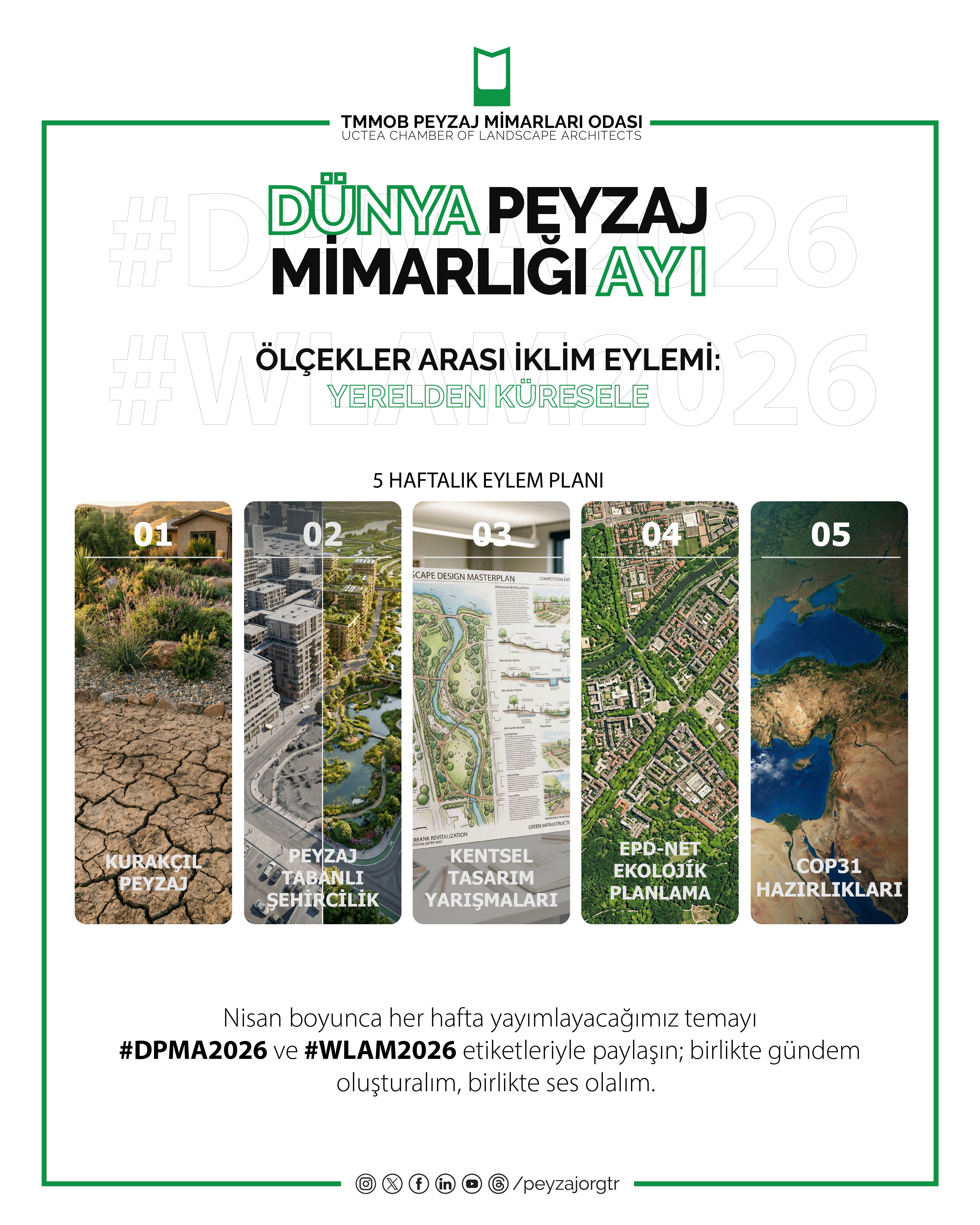 DÜNYA PEYZAJ MİMARLIĞI AYI | ÖLÇEKLER ARASI İKLİM EYLEMİ: YERELDEN KÜRESELE