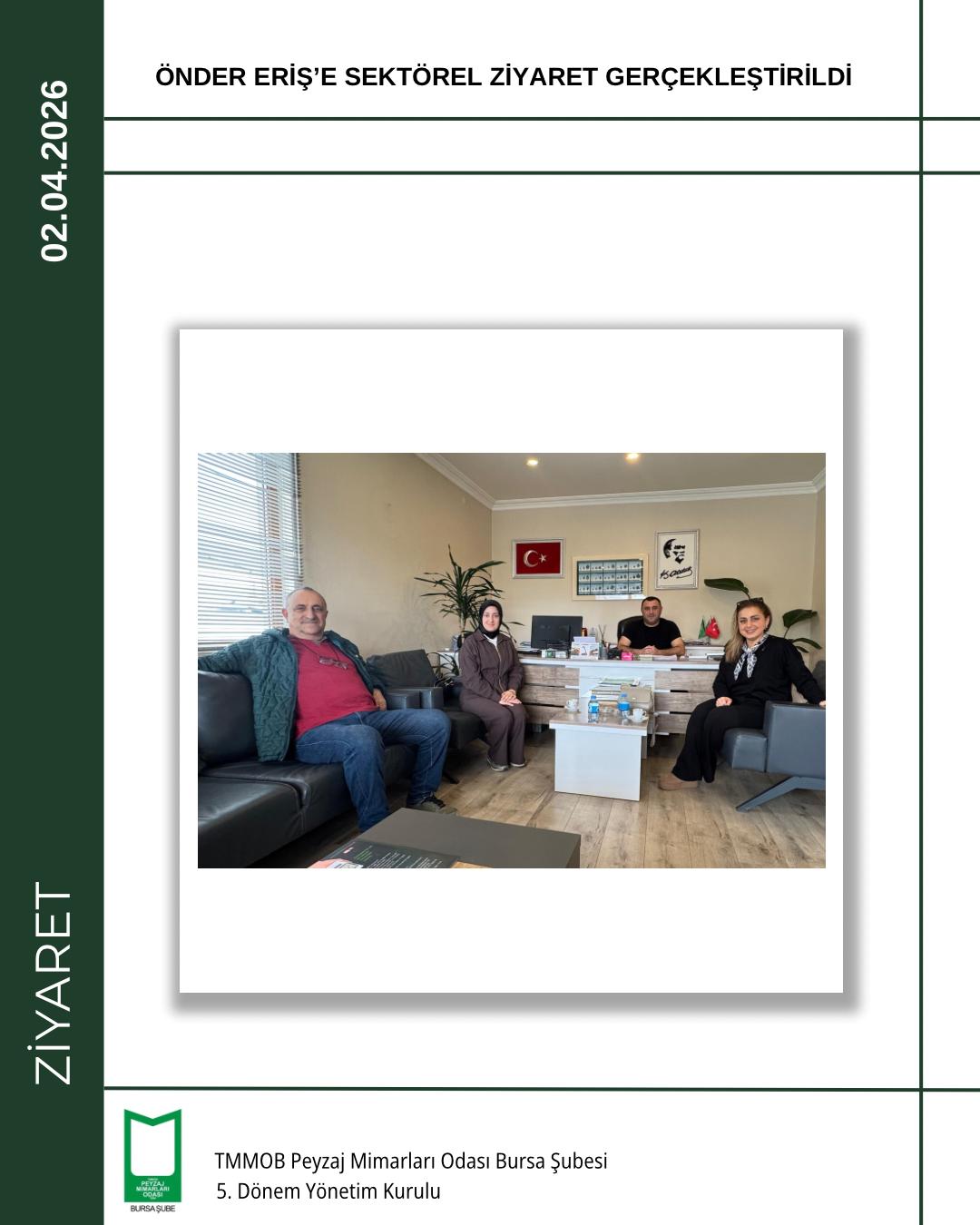 ÖNDER ERİŞ’E SEKTÖREL ZİYARET GERÇEKLEŞTİRİLDİ