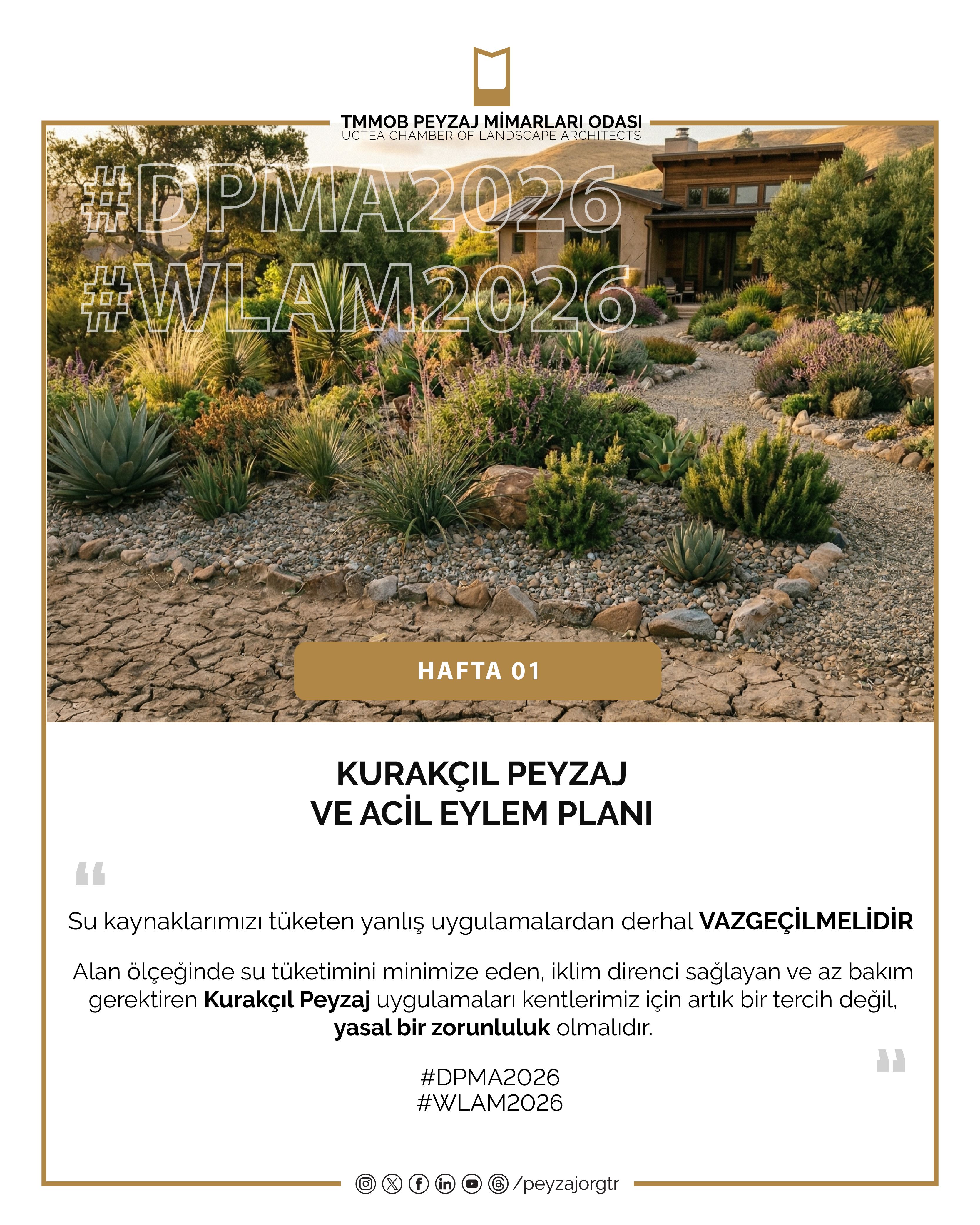 DÜNYA PEYZAJ MİMARLIĞI AYI | KURAKÇIL (DİRENÇLİ) PEYZAJ