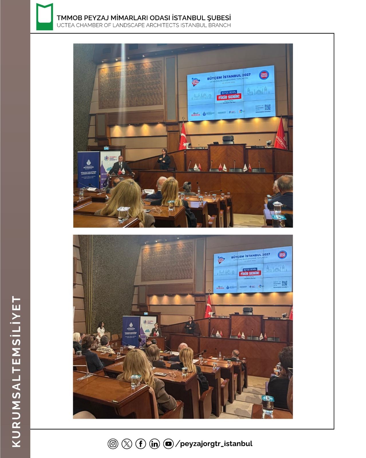 İSTANBUL KENT KONSEYİ “BÜTÇEM İSTANBUL 2027” TOPLANTISINA KATILIM SAĞLADIK