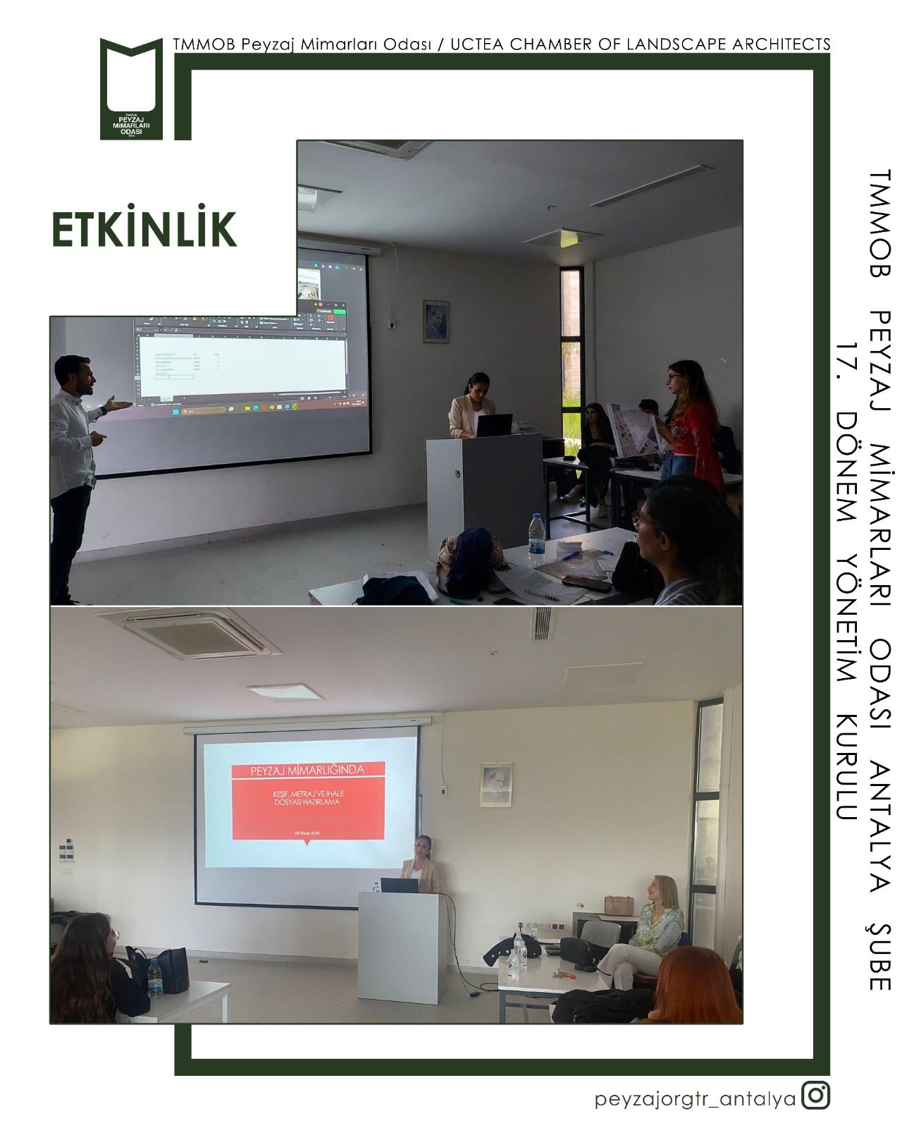 PEYZAJ MİMARLIĞINDA KEŞİF, METRAJ VE İHALE DOSYASI HAZIRLAMA SEMİNERİ & WORKSHOP