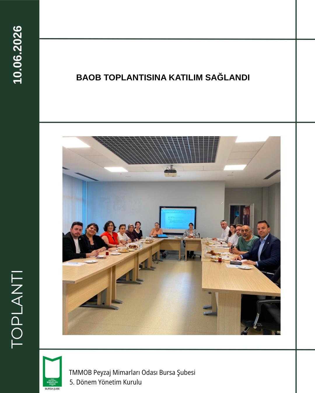 BAOB TOPLANTISINA KATILIM SAĞLANDI