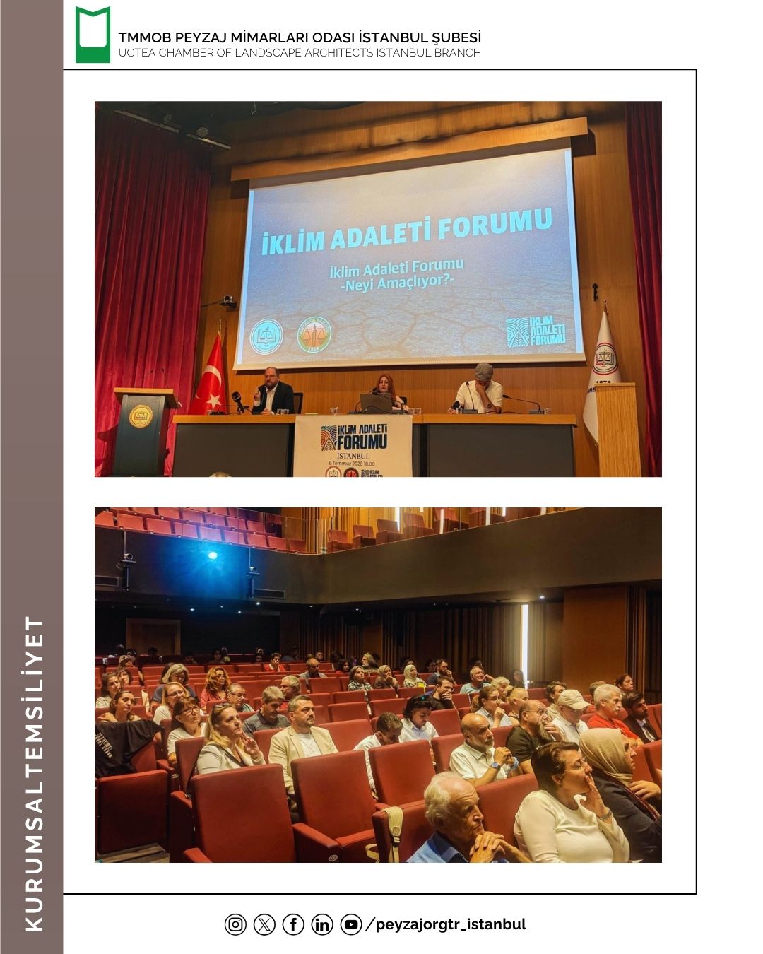 İKLİM ADALETİ FORUMU'NA KATILDIK