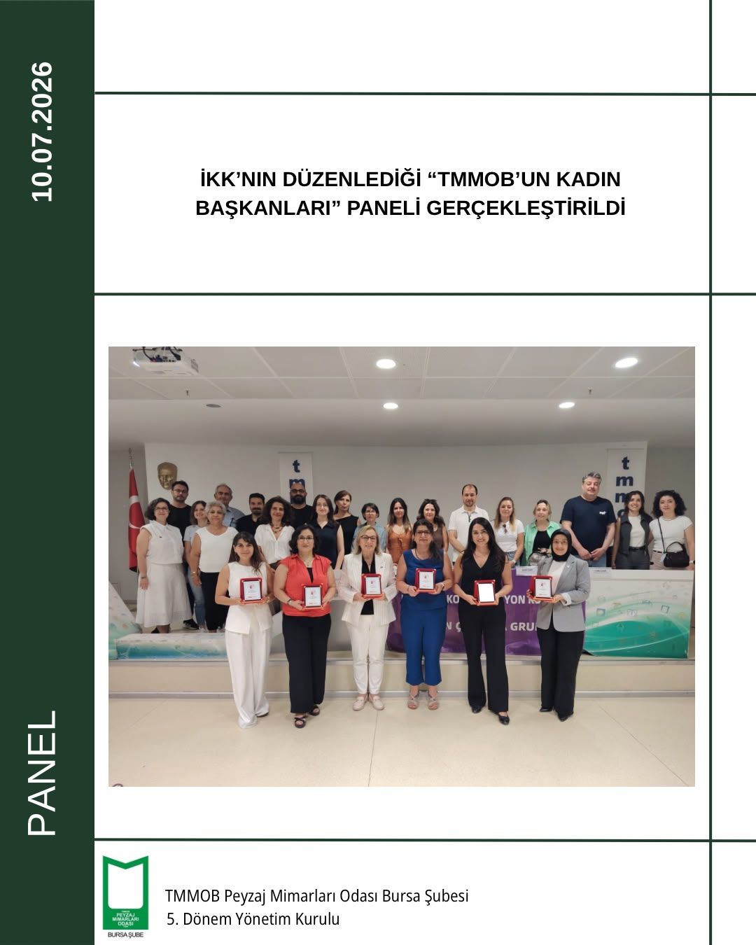 İKK’NIN DÜZENLEDİĞİ “TMMOB’UN KADIN BAŞKANLARI” PANELİ GERÇEKLEŞTİRİLDİ