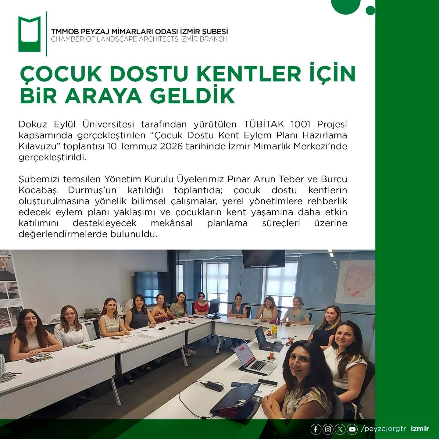 ÇOCUK DOSTU KENTLER İÇİN BIR ARAYA GELDİK