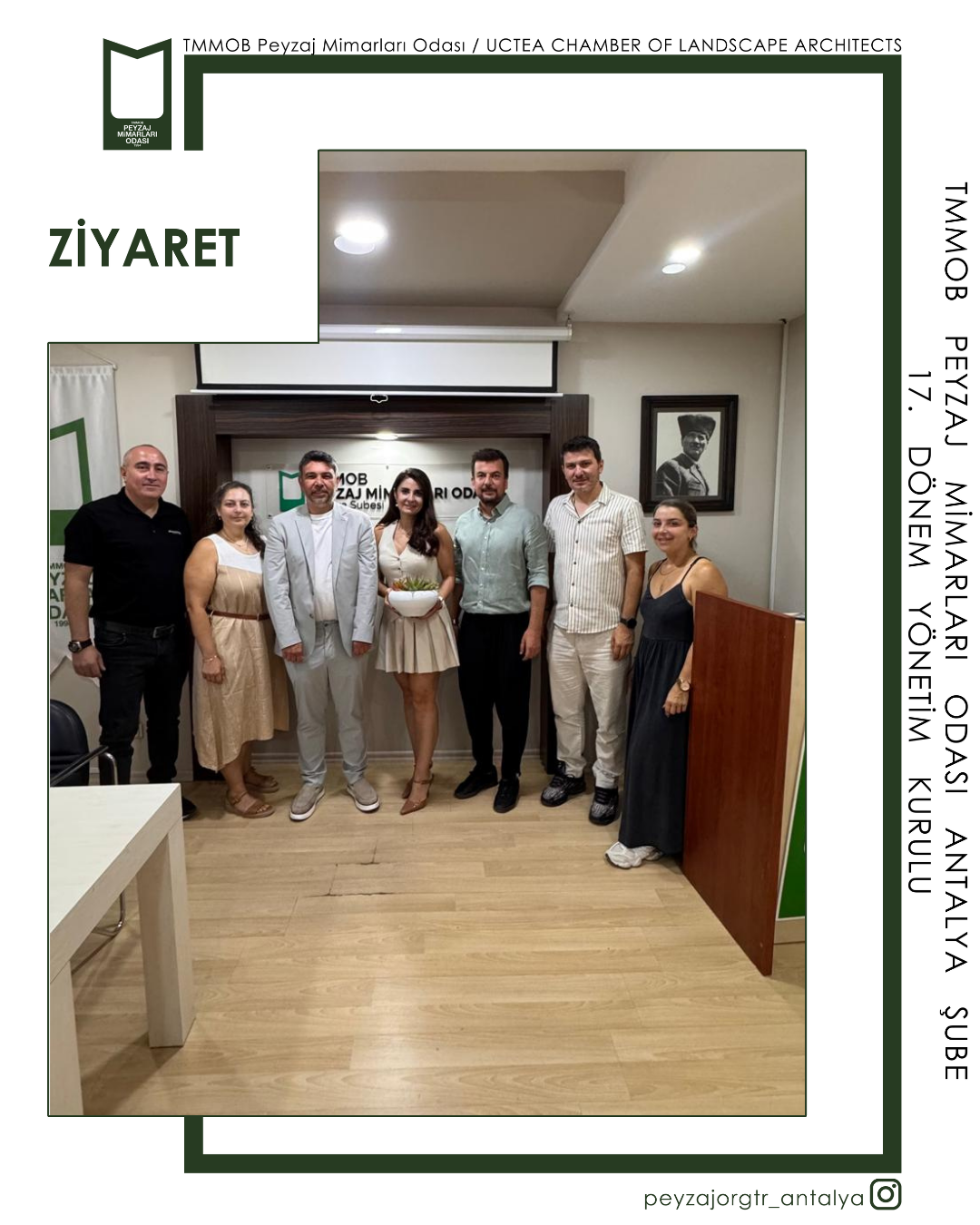 ANTALYA BÜYÜKŞEHİR BELEDİYESİ TARIMSAL YAPILAR DAİRE BAŞKANI SAYIN SERTAÇ GÖKHAN VE ARAŞTIRMA GELİŞTİRME PROJE MÜDÜRÜ SAYIN UFUK SARIMEHMETOĞLU ZİYARETİ