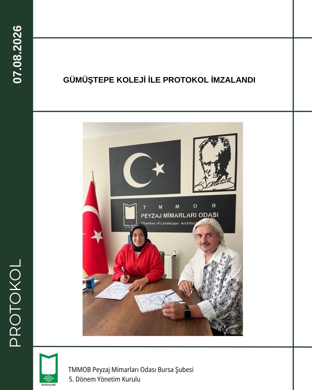 GÜMÜŞTEPE KOLEJİ İLE PROTOKOL İMZALANDI