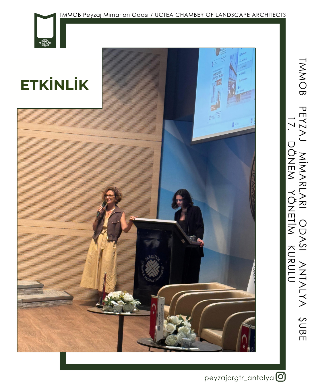 İSTANBUL MEDİPOL ÜNİVERSİTESİ KENTSEL TASARIM VE PEYZAJ MİMARLIĞI BÖLÜMÜ - 2026-2027 AKADEMİK YILI AÇILIŞ DERSİNE KATILDIK