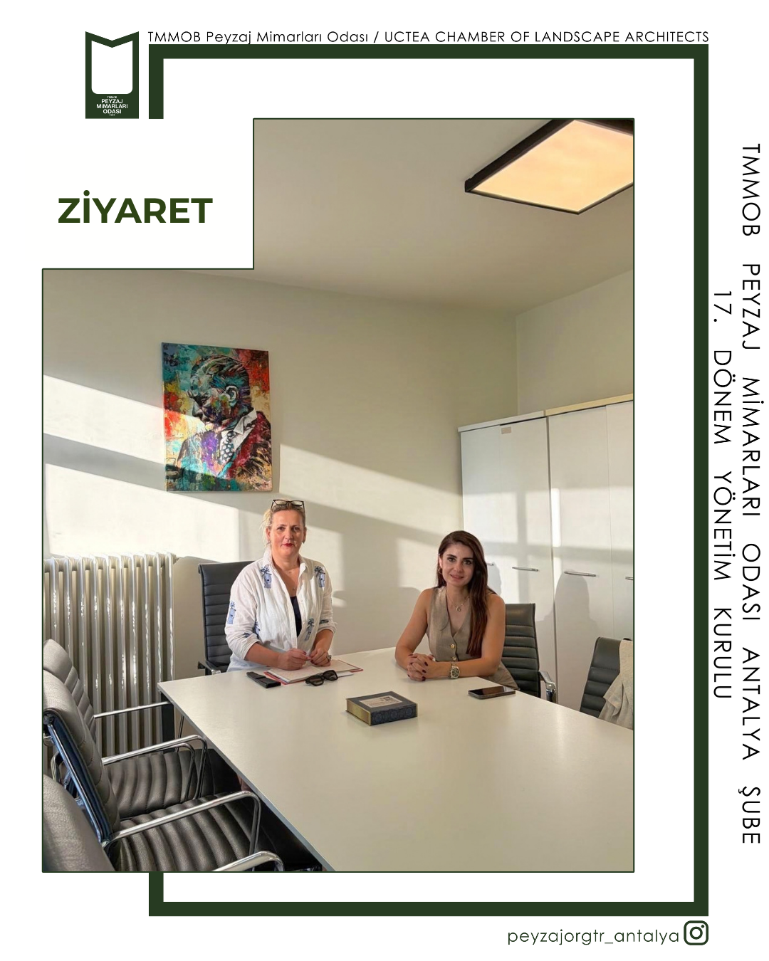 TMMOB PEYZAJ MİMARLARI ODASI İSTANBUL ŞUBE BAŞKANI SN.NİLÜFER BİRİNCİ ZİYARETİ