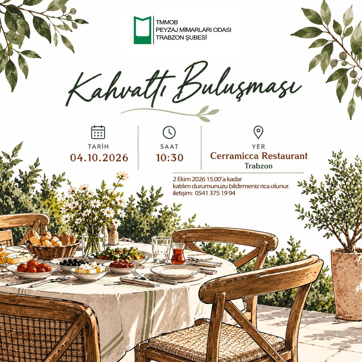 KAHVALTI ETKİNLİK DAVETİ