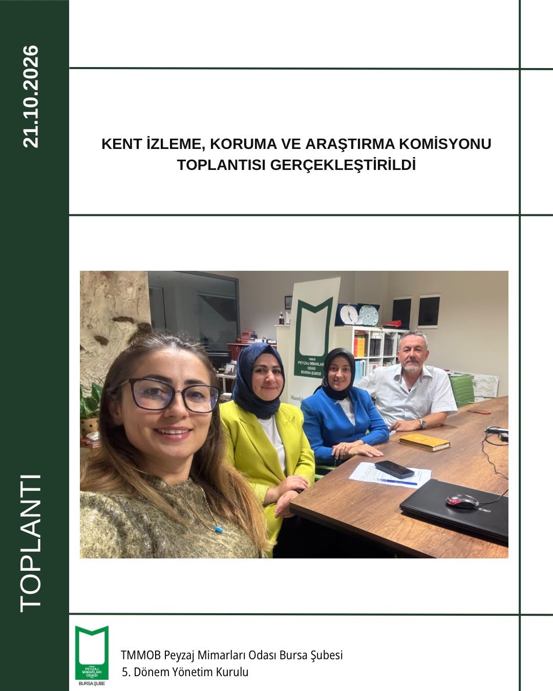 KENT İZLEME, KORUMA VE ARAŞTIRMA KOMİSYONU TOPLANTISI GERÇEKLEŞTİRİLDİ