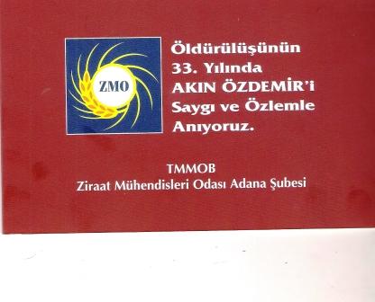 AKIN ÖZDEMİR`İ ANMA ETKİNLİKLERİ