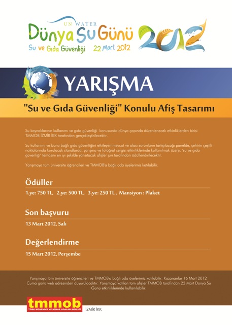 “SU VE GIDA GÜVENLİĞİ” AFİŞ TASARIM YARIŞMASI