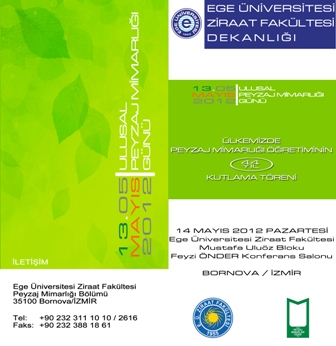 13 MAYIS ULUSAL PEYZAJ MİMARLIĞI GÜNÜ KUTLAMA ETKİNLİKLERİ

