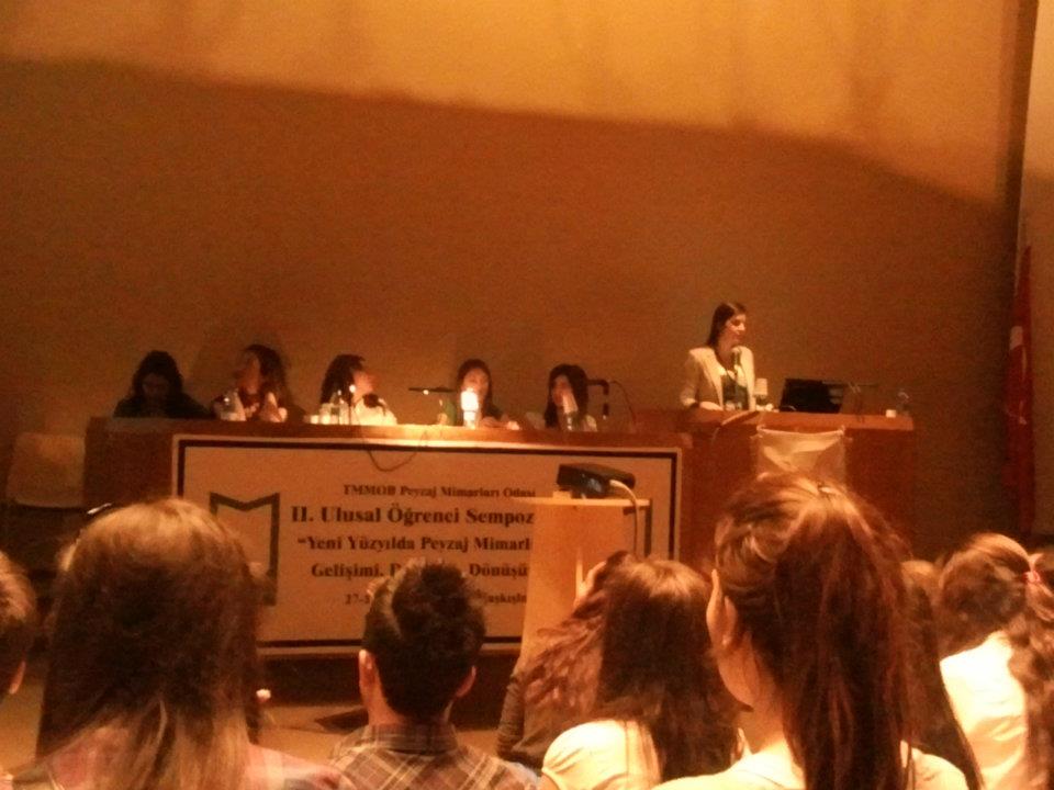 PMO GENÇ AKDENİZ, PEYZAJ MİMARLIĞI 2. ULUSAL ÖĞRENCİ SEMPOZYUMUNDAYDI