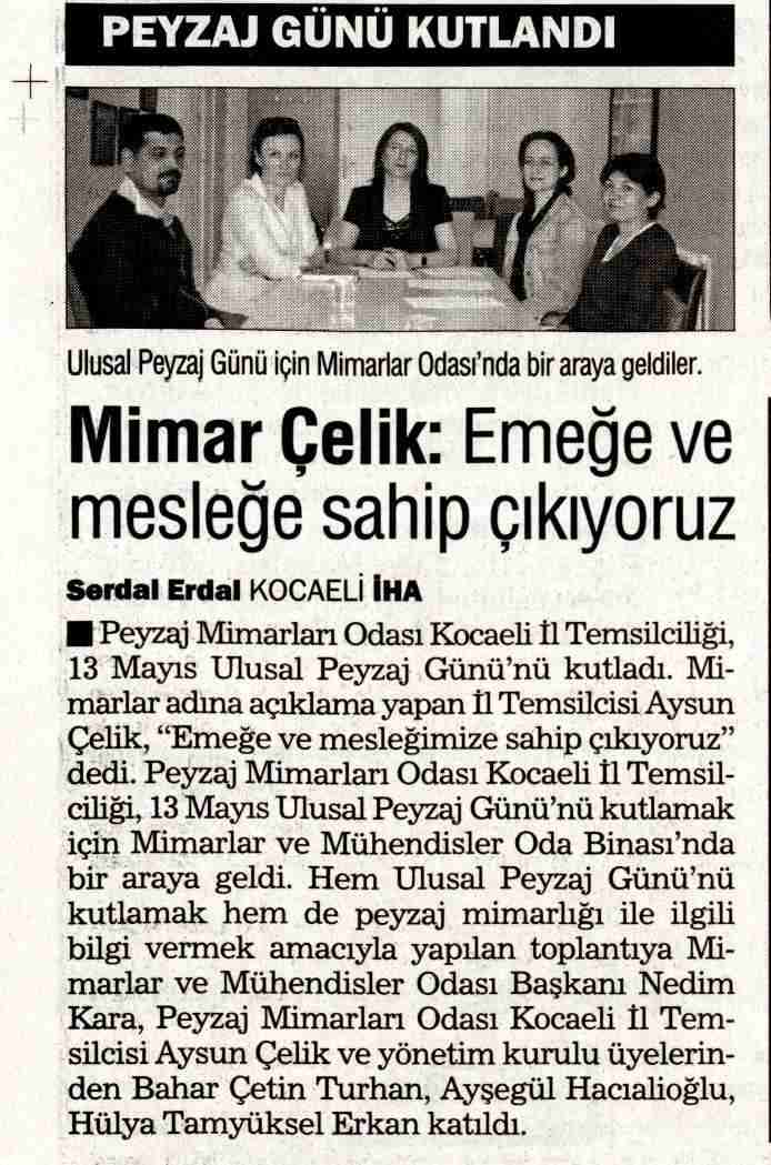 KOCAELİ- TÜRKİYE GAZETESİ-14 MAYIS 2012 