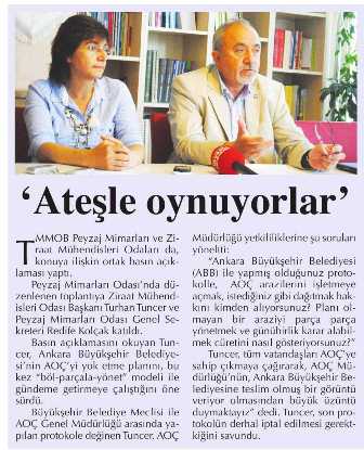 BAŞKENT - ATEŞLE OYNUYORLAR. 16.06.2012