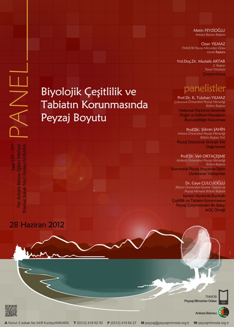 "BİYOLOJİK ÇEŞİTLİLİK VE TABİATIN KORUNMASINDA PEYZAJ BOYUTU" PANELİ DÜZENLİYORUZ