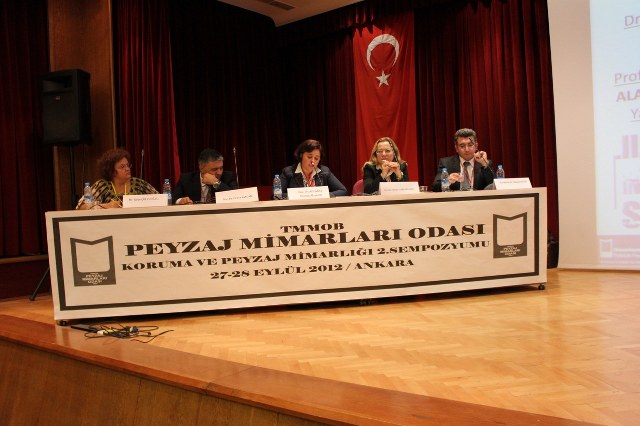 KORUMA VE PEYZAJ MİMARLIĞI 2.SEMPOZYUMU 27-28 EYLÜL 2012 ANKARA`DA GERÇEKLEŞTİRİLDİ