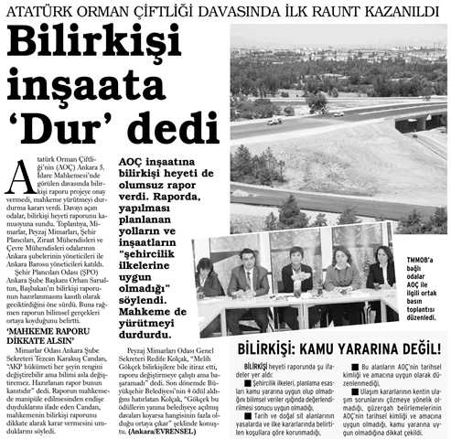 BİLİRKİŞİ `DUR` DEDİ EVRENSEL-17.01.2013
