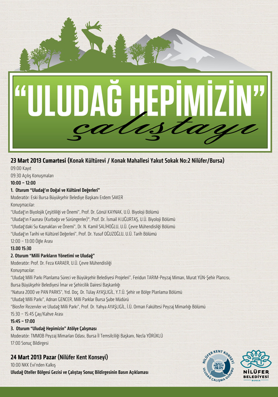 BURSA İL TEMSİLİĞİ OLARAK "ULUDAĞ HEPİMİZİN ÇALIŞTAYI"NA KATILIM GÖSTERDİK