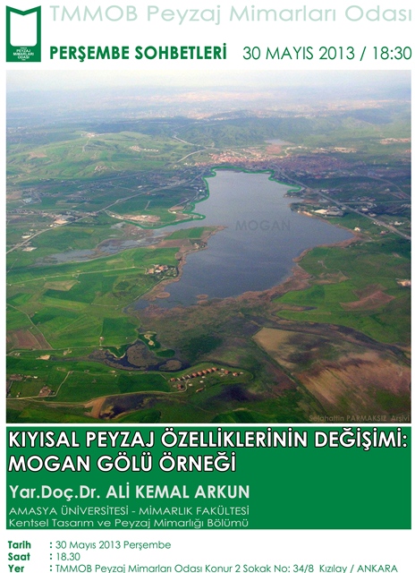 PERŞEMBE SOHBETLERİ / KIYISAL PEYZAJ ÖZELLİKLERİNİN DEĞİŞİMİ : MOGAN GÖLÜ