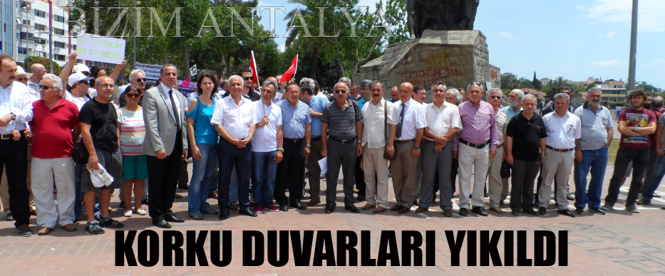 TAKSİM GEZİ PARKI`NA DESTEK VEREN BASIN AÇIKLAMASI İLE ANTALYA EŞGÜDÜM KURULU İLE BİRLİKTEYDİK