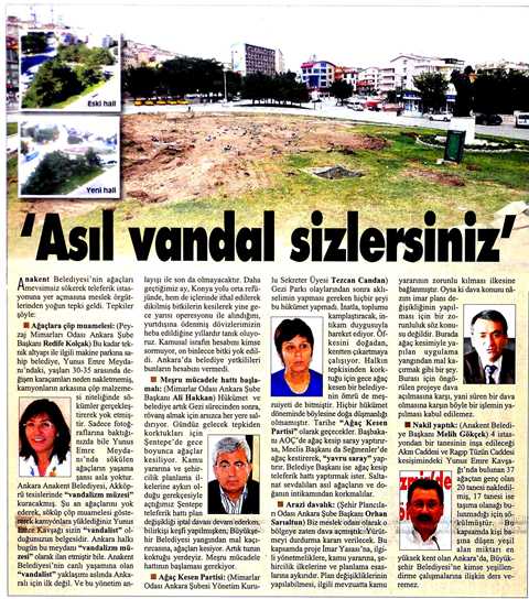 CUMHURİYET ANKARA - İŞTE `AĞAÇ NAKİL` YÖNTEMİ