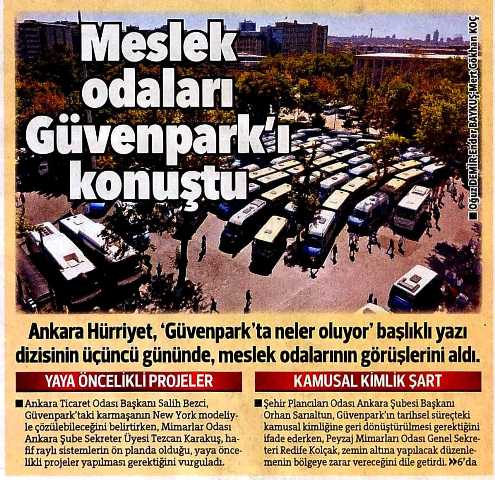 MESLEK ODALARININ GÖZÜNDEN GÜVENPARK 19.09.2013 / HÜRRİYET ANKARA