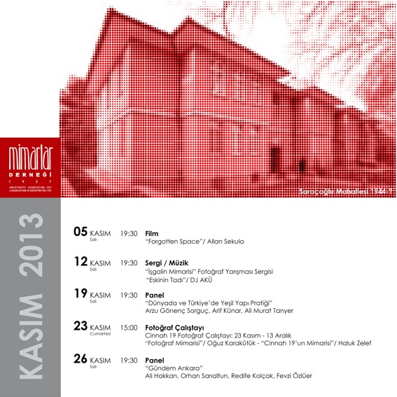 MİMARLAR DERNEĞİ 1927`NİN DÜZENLEDİĞİ "GÜNDEM ANKARA" PANELİ