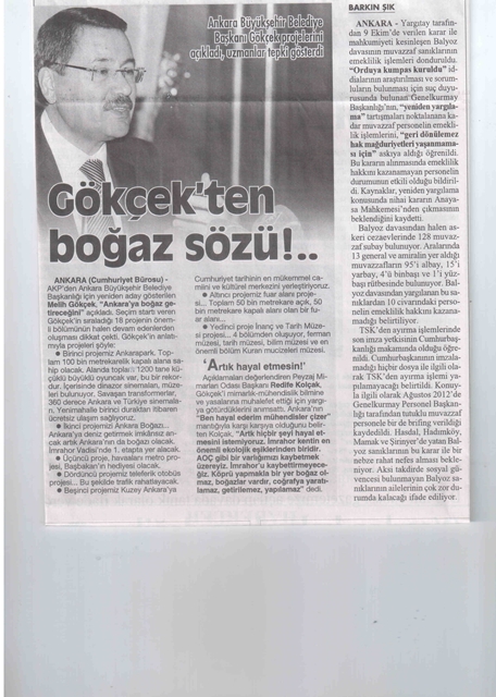 CUMHURİYET GAZETESİ / 07.02.2014