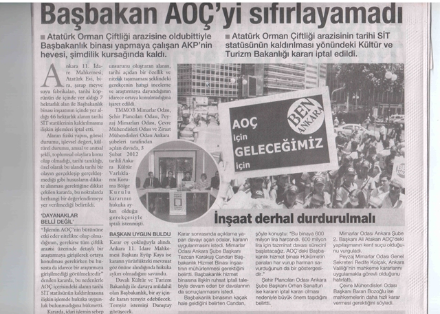 SOL GAZETESİ / 05 MART 2014 / AOÇ