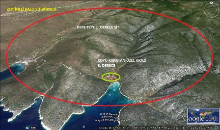 URLA ZEYTİNLER KÖYÜ DOĞAL SİT ALANI  YAPILAŞMAYA AÇILDI