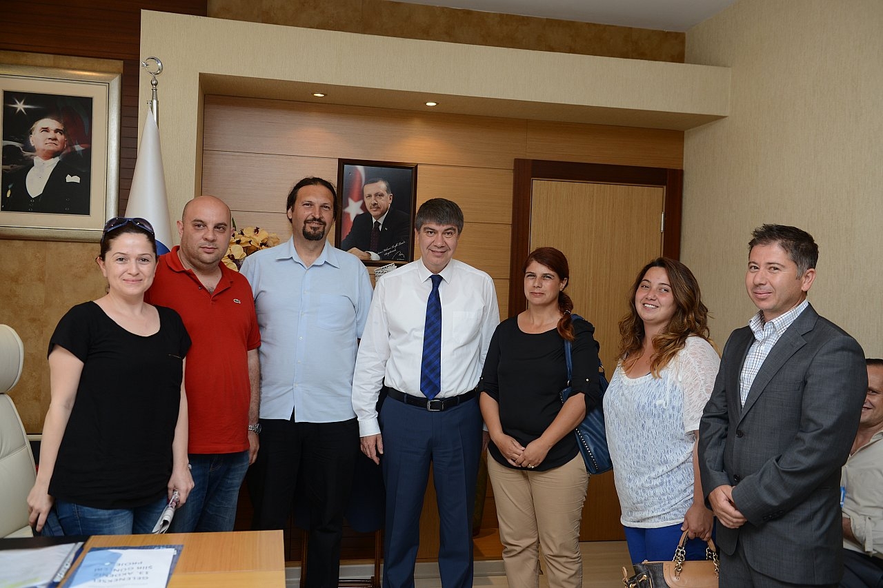 ANTALYA BÜYÜKŞEHİR BELEDİYE BAŞKANI MENDERES TÜREL`E ZİYARET 