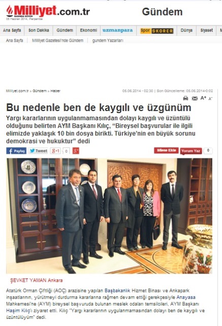 BU NEDENLE BEN DE KAYGILI VE ÜZGÜNÜM 05.06.2014 / MİLLİYET