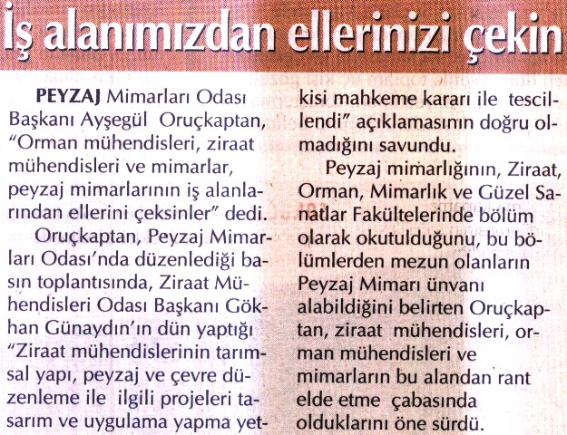 ORUÇKAPTAN' DAN GÜNAYDIN' A TEPKİ
