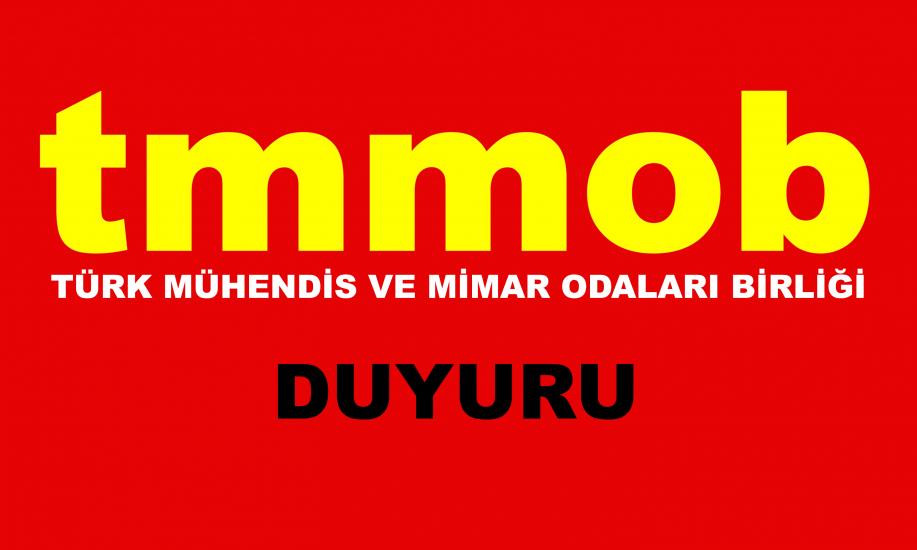 TMMOB ÖRGÜTLÜLÜĞÜNE; TORBA YASA TASLAĞI İLE İLGİLİ GÖRÜŞÜMÜZÜ ÇEVRE VE ŞEHİRCİLİK BAKANLIĞINA BİRLİKTE VERECEĞİZ 