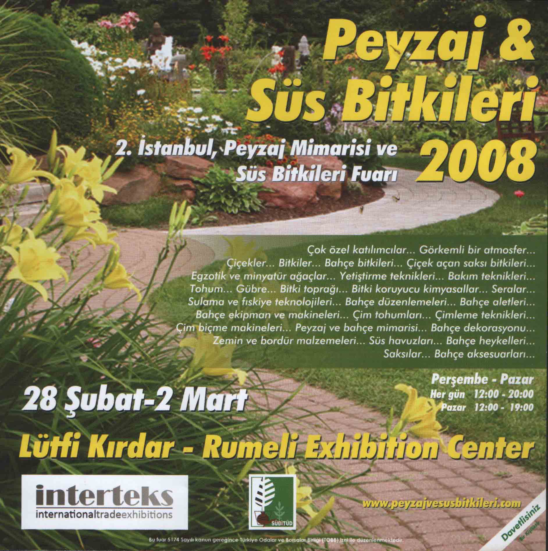 PEYZAJ VE SÜS BİTKİLERİ FUARI BAŞLADI...