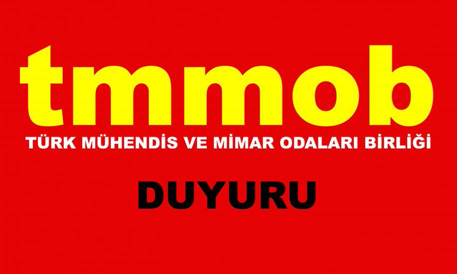 TMMOB, 15 OCAK PERŞEMBE GÜNÜ KENTLERİMİZİN SOKAKLARINDA OLACAK