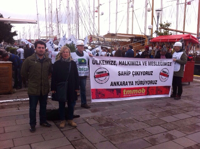 MUĞLA TEMSİLCİLİĞİMİZ TMMOB ANKARA YÜRÜYÜŞÜNDE YERİNİ ALDI.