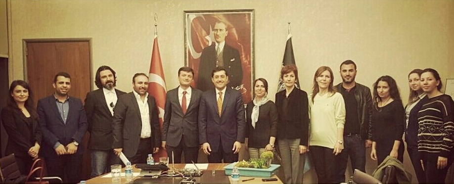 T.C.BEŞİKTAŞ BELEDİYE BAŞKANI SN. AV. MURAT HAZİNEDAR 14 NİSAN 2015 TARİHİNDE MAKAMINDA ZİYARET EDİLDİ