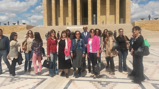 ANITKABİR ZİYARETİ VE ÇELENK KOYMA TÖRENİNİ GERÇEKLEŞTİRDİK.