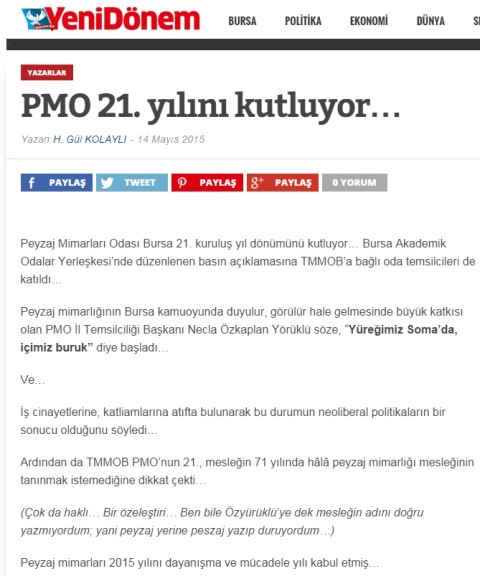 PMO 21. YILINI KUTLUYOR 14.05.2015 / YENİDÖNEM