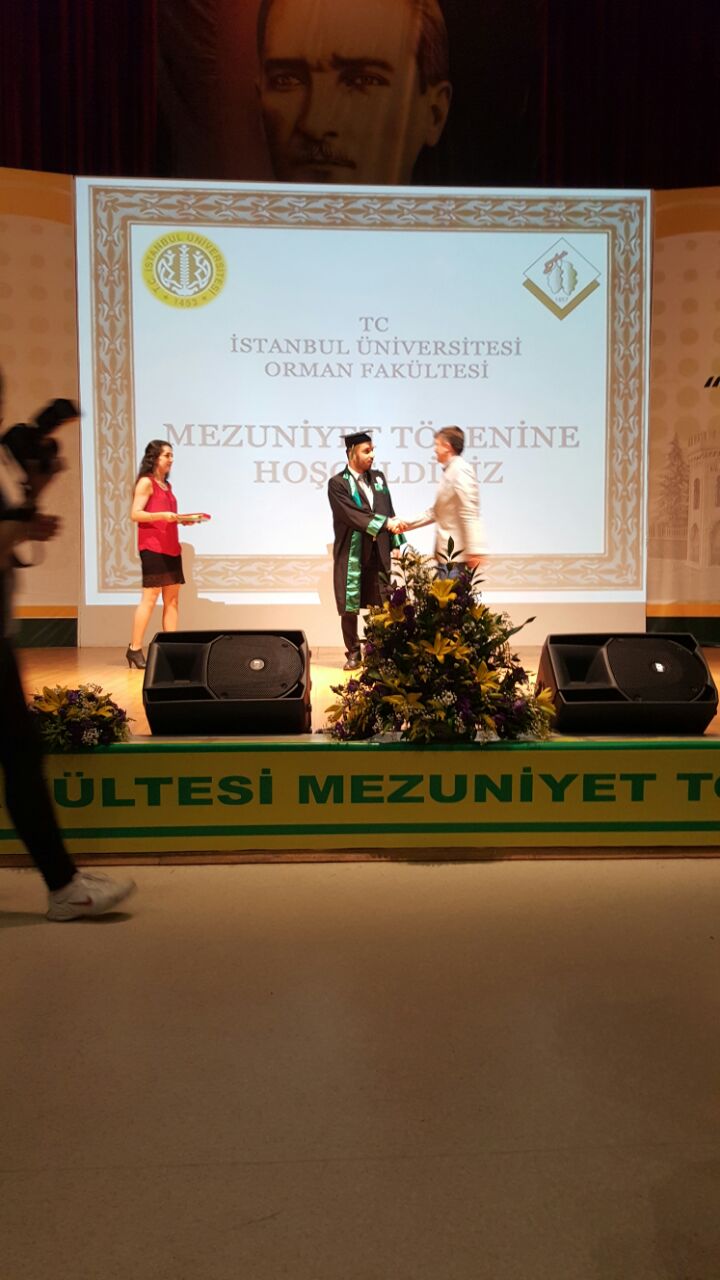İSTANBUL ÜNİVERSİTESİ ORMAN FAKÜLTESİ 2015 MEZUNİYET TÖRENİNE KATILIMDA BULUNULDU