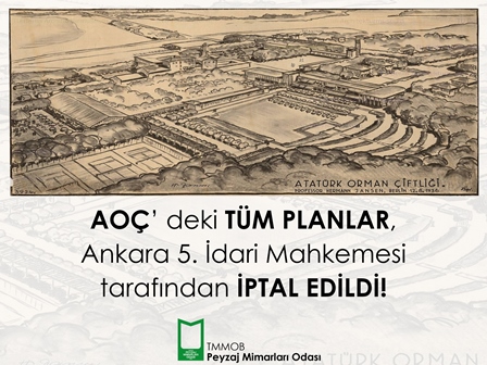ATATÜRK ORMAN ÇİFTLİĞİ’NDEKİ TÜM PLANLAR İPTAL! 