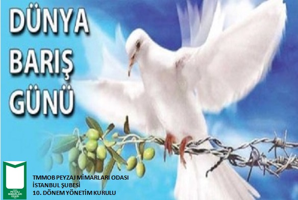 1 EYLÜL “DÜNYA BARIŞ GÜNÜ”