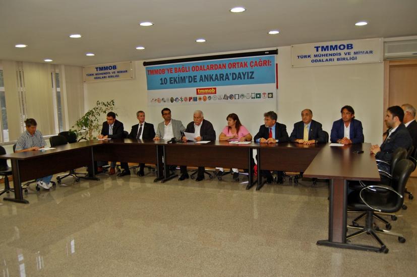 TMMOB’YE BAĞLI ODALARDAN ORTAK ÇAĞRI: 10 EKİM`DE ANKARA`DAYIZ!